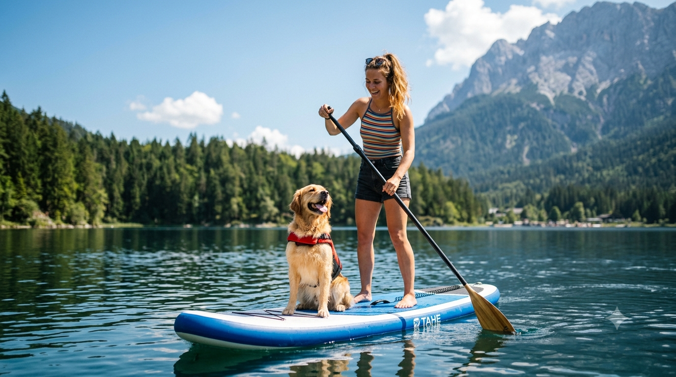 stand up paddle hund