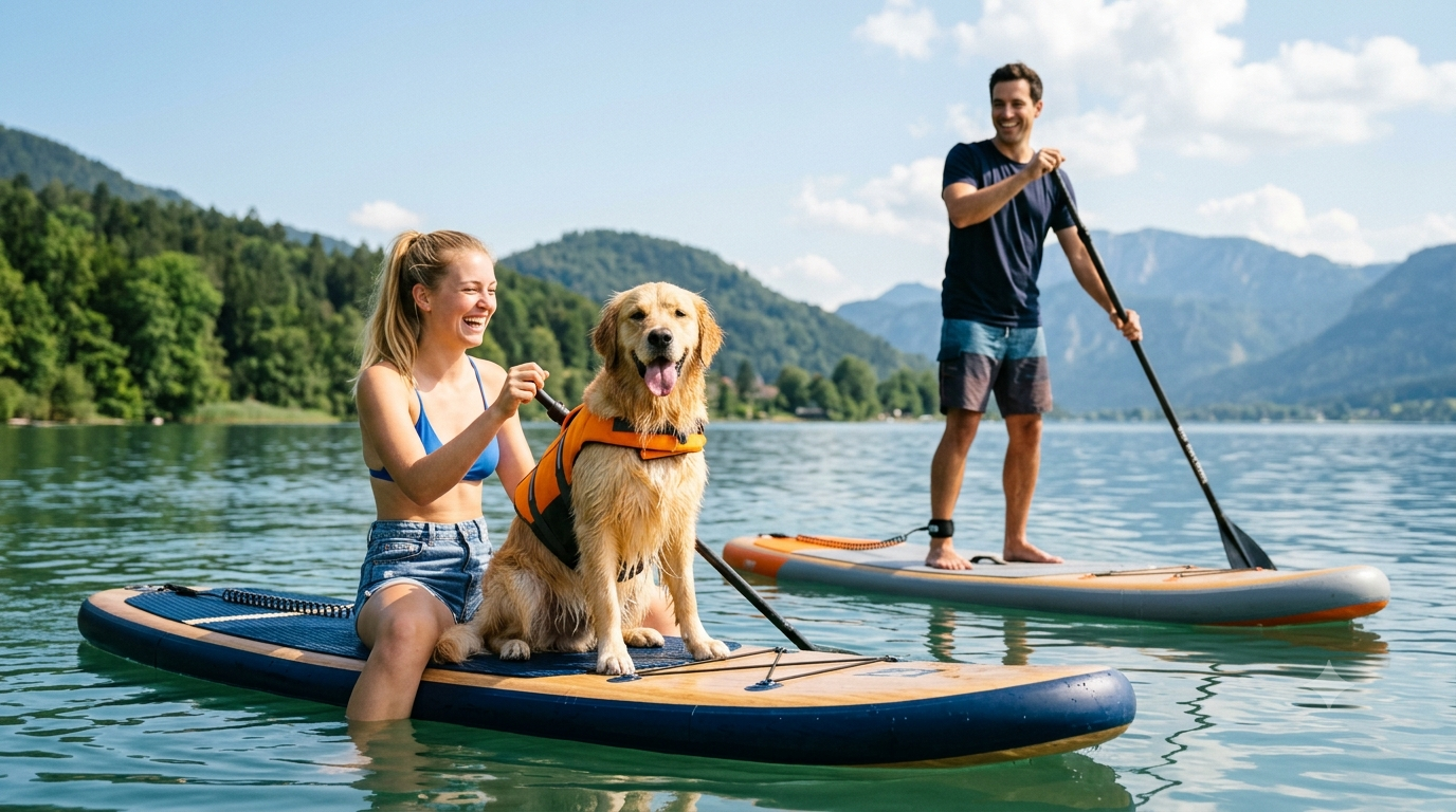 stand up paddle hund
